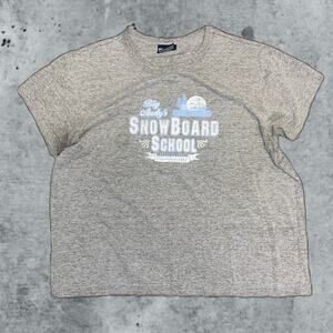 VTG Y2K Aeropostale Bug Andy Snowboard School TomBoy Fit Baby Tee T-Shirt (0587)